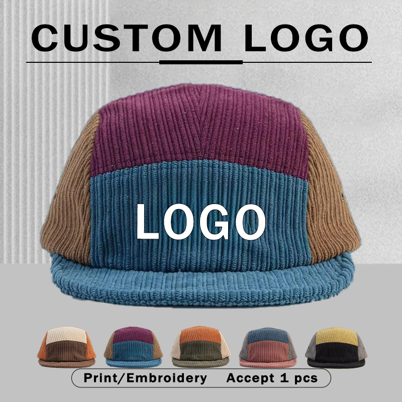 Corduroy Cap 5 Panel - Cappellino da baseball a 5 pannelli